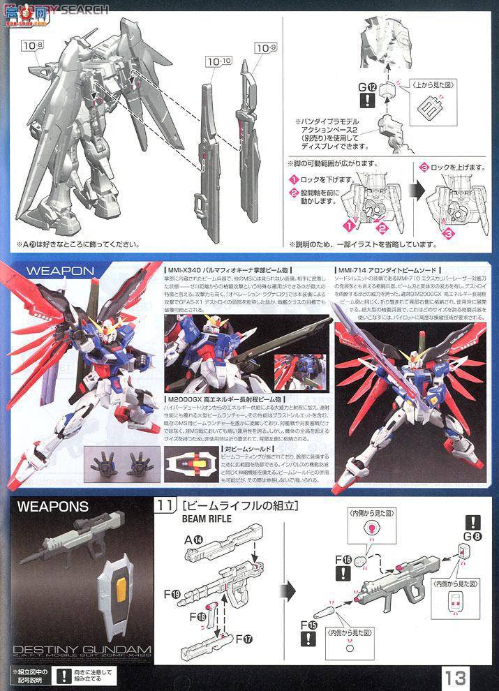 ��� �ߴ� RG11 2205030 ZGMF-X42S ���˸ߴ�