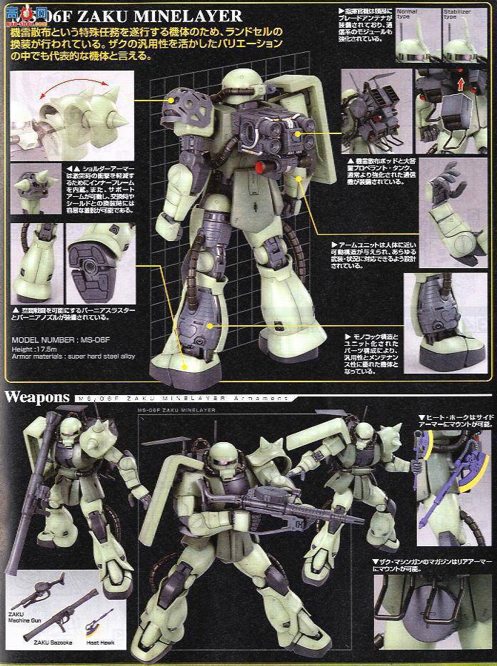  ߴ MG105 2001369 MS-06F 22.0