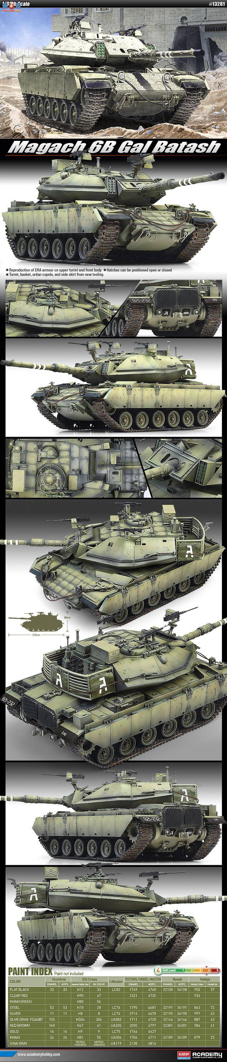 ������ ACADEMY ս�� AM13281 Magach 6B Gal Batash