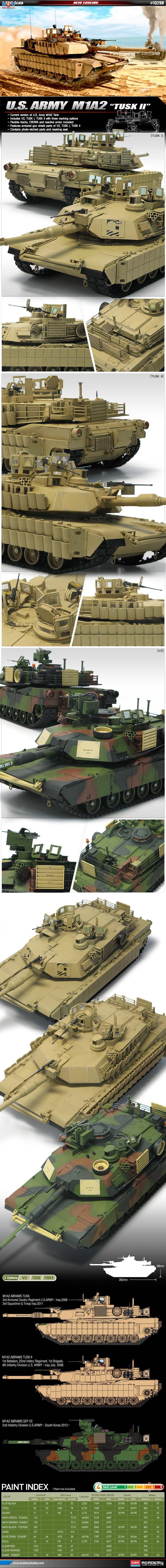  ACADEMY AM13298 ½M1A2 TUSK II