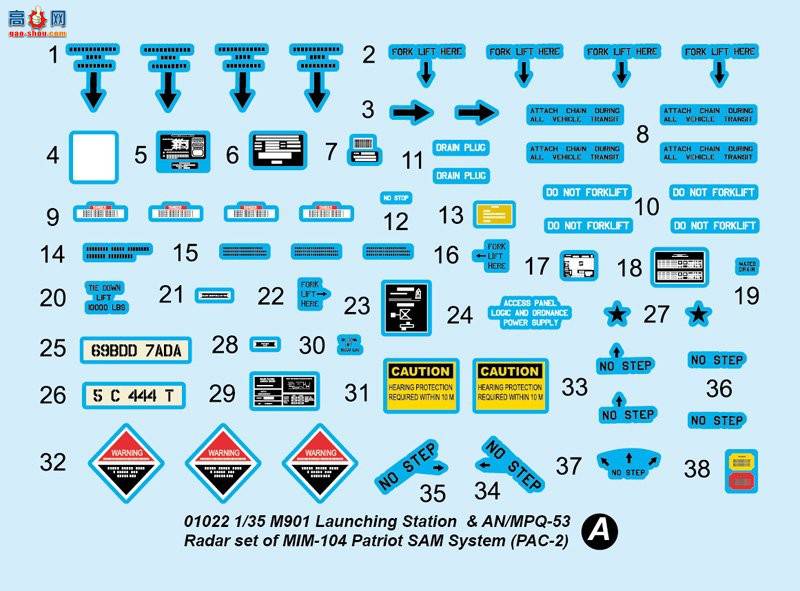 С  01022 MIM-104Cߵϵͳ(PAC-2)AN/MPQ-53״