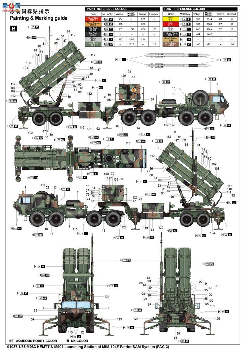 С  01037 M983ϳ&amp;MIM-104Fߵϵͳ(PAC-3)