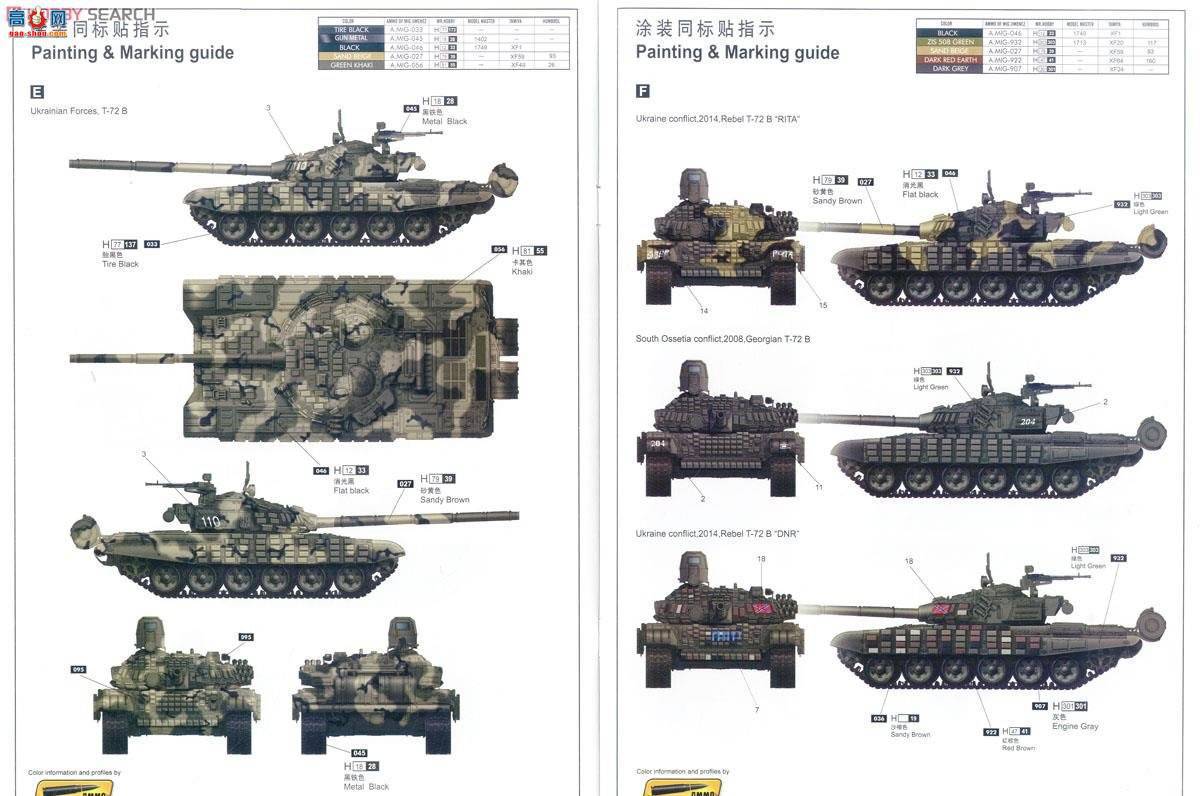 С���� ̹�� 05599 ����˹T-72BB1��ս̹��(�ҽӴ�-1����װ��)