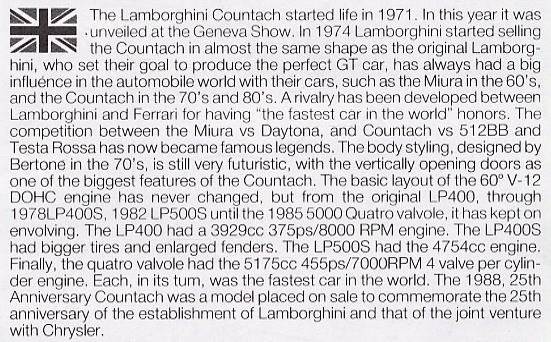 ൺ ܳ 02 10155 Countach 25