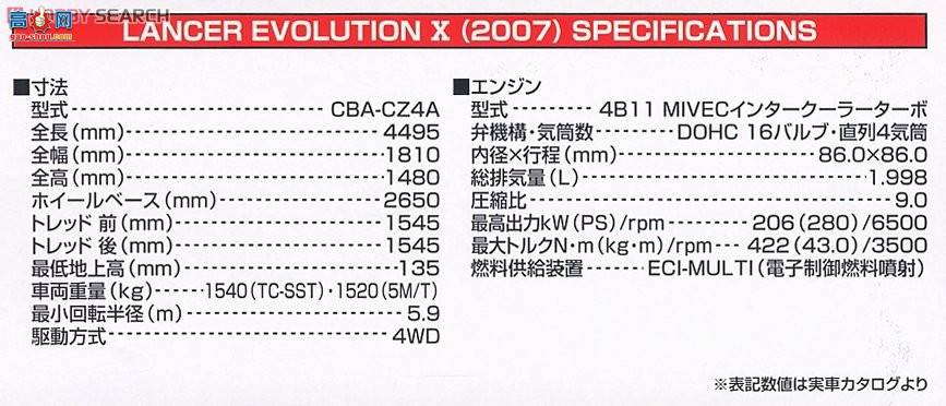 �ൺ�� �ܳ� 9 044902 Lancer Evolution X