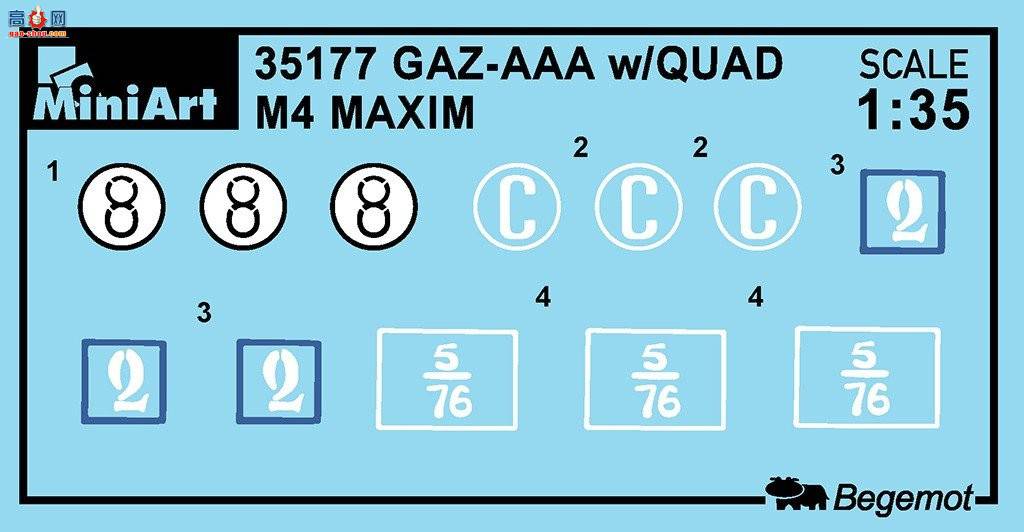 MiniArt  35177 GAZ-AAA俨  M-4߻ǹ