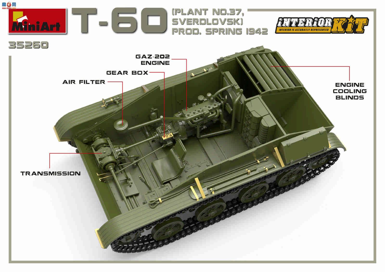 MiniArt ̹ 35260 T-60̹ˣ37Ź˹ά˹ˣ 1942ʹڹ