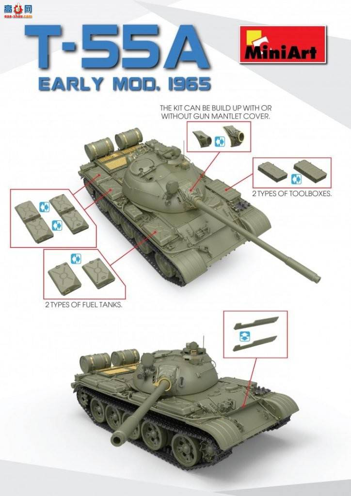 MiniArt ̹ 37016 T-55A 1965꺬ڹ