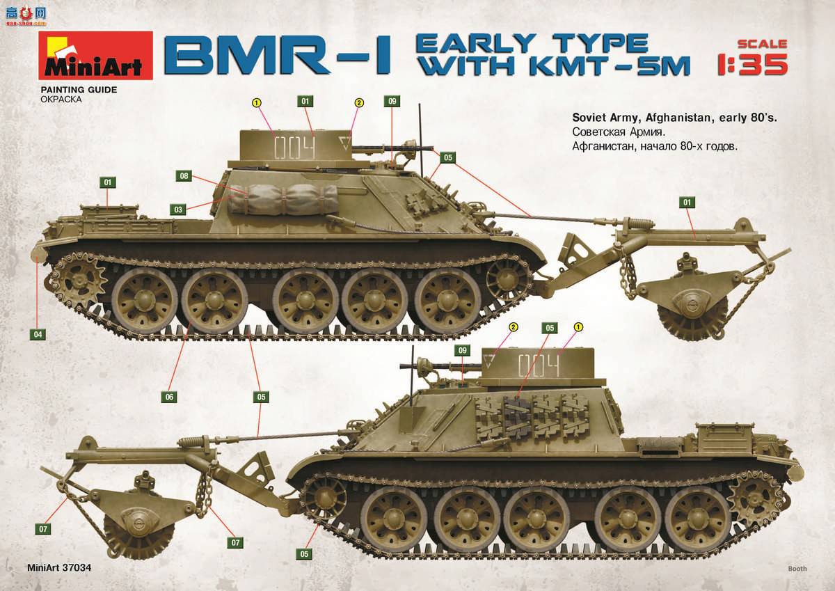 MiniArt ̹ 37034 BMR-1װɨ׳ KMT-5Mɨ