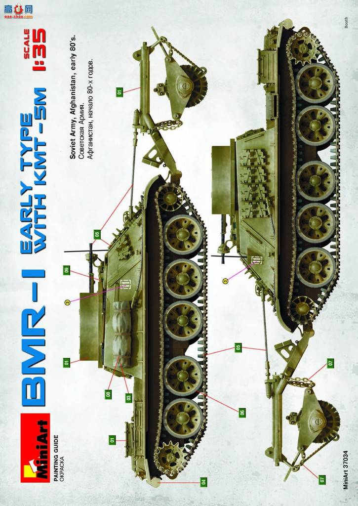 MiniArt ̹ 37034 BMR-1װɨ׳ KMT-5Mɨ