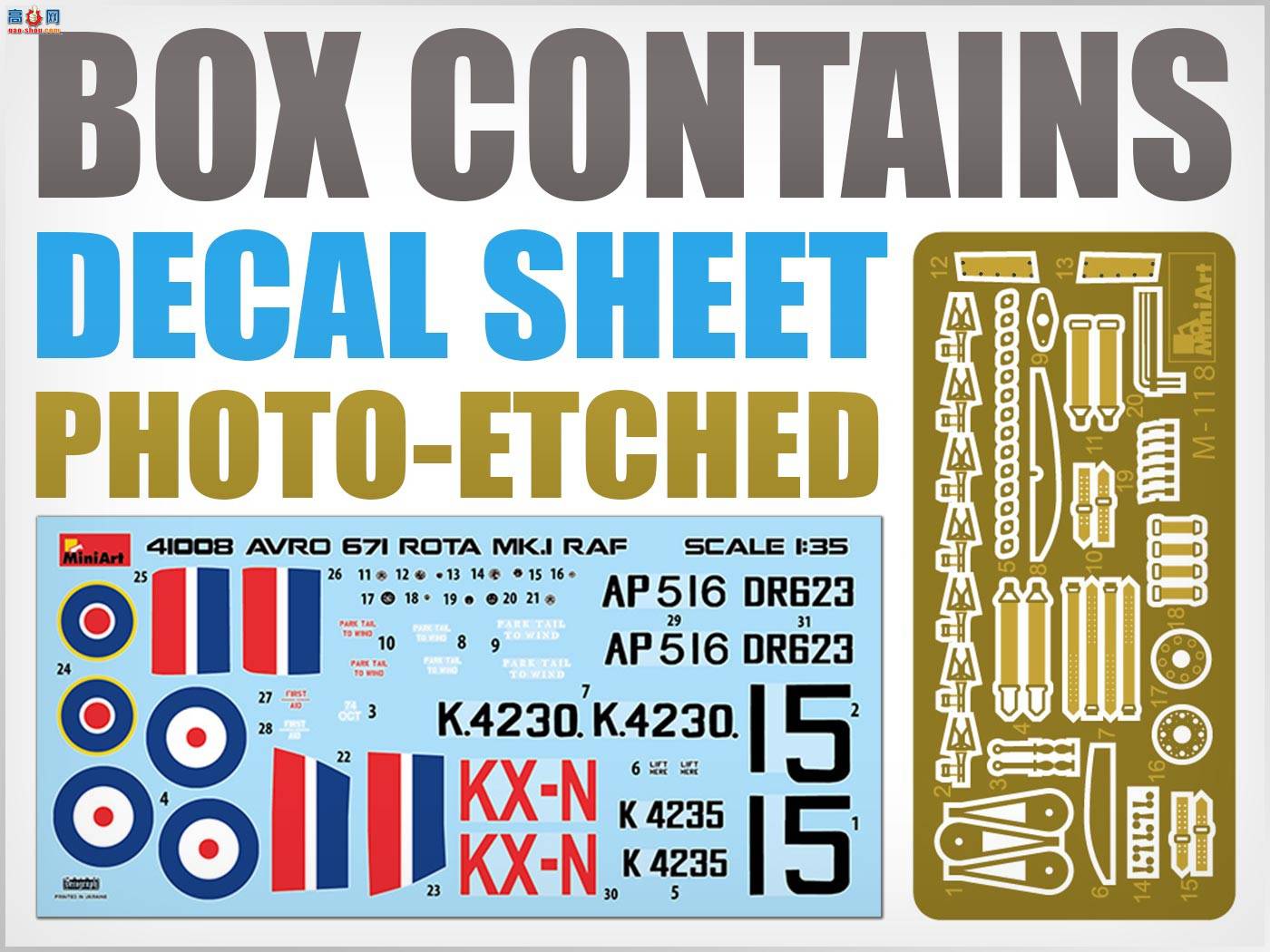 MiniArt �ɻ� 41008 AVRO 671 ROTA MK.I RAF