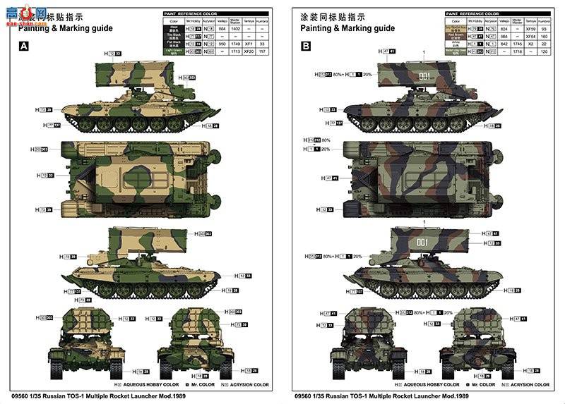 С ̹ 09560 ˹TOS-1̹Mod.1989