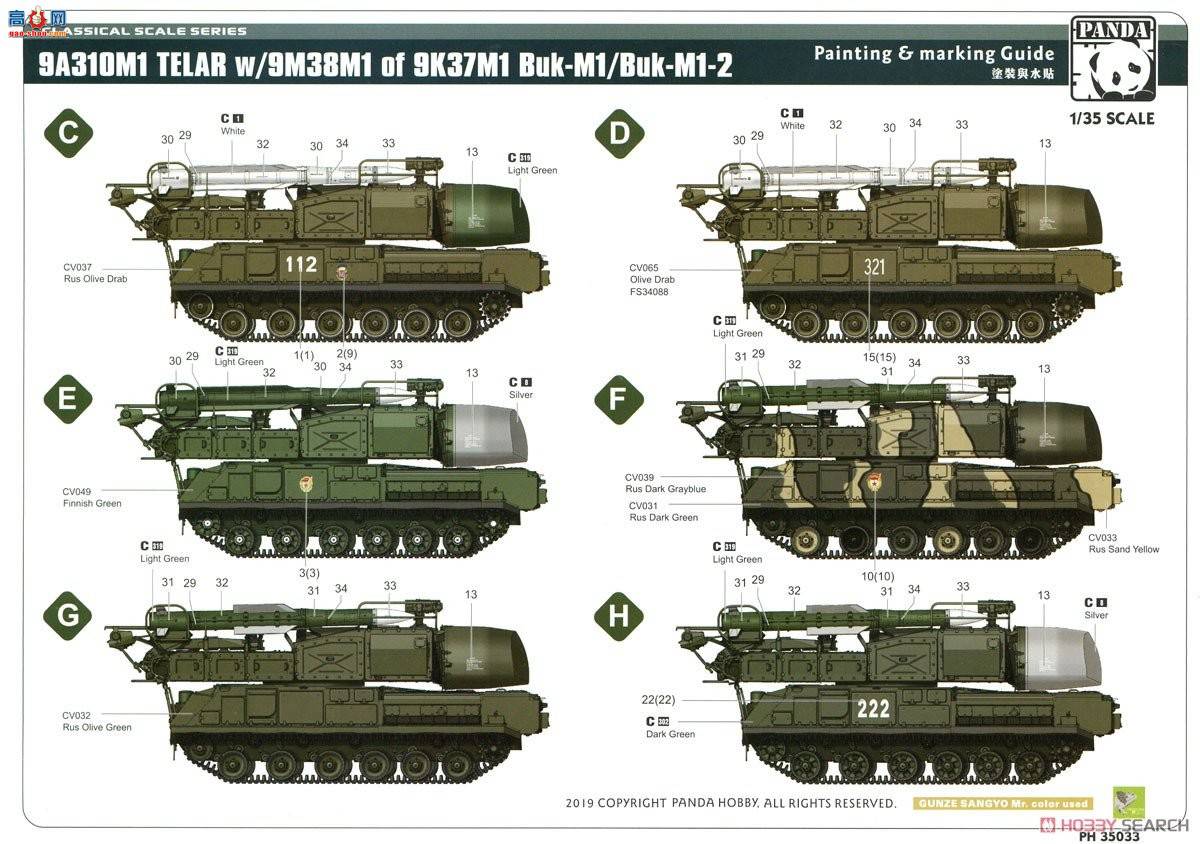 panda 35033 9K37M Bouc M1Ĵ