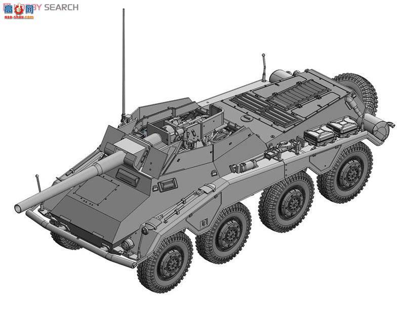 ���� װ�׳� 6814 �¹�Sd.Kfz.234 8��װ����쳵7.5cm L/48