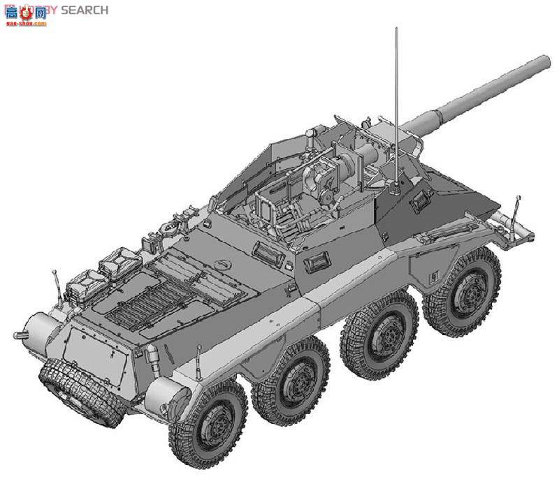���� װ�׳� 6814 �¹�Sd.Kfz.234 8��װ����쳵7.5cm L/48