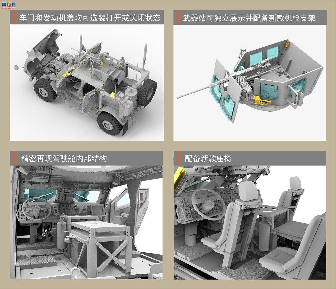 ���� װ�׳� 5032 M1240A1 M-ATV ���������׷�������ȫ�ڹ���