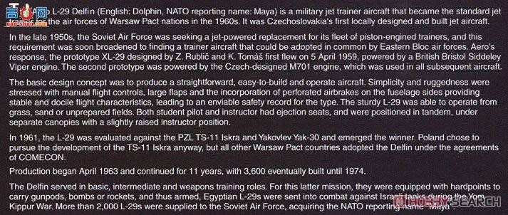 AMK �ɻ� 86001 L-29 Delfin