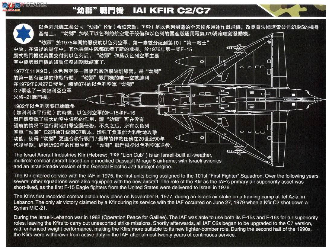 AMK ս���� 88001 IAI Kfir C2/C7