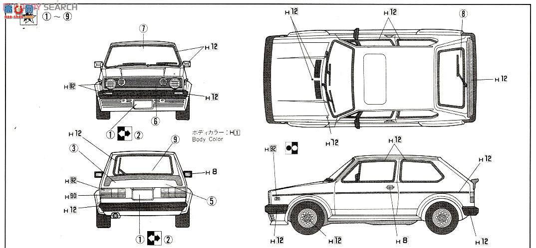 ʿ ܳ RS58 126098 Wolswagen Golf I GTI