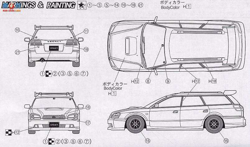 ʿ г ID106 035536 ˹³Legacy Touring Wagon Aero VB`02