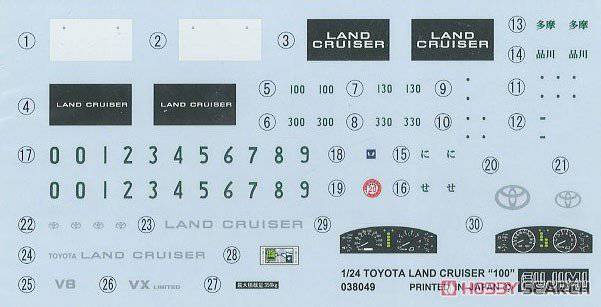 ʿ ܳ ID137 038001 Toyota Land Cruiser 100 WAGON VX Limited