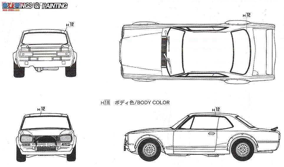 ��ʿ�� �ܳ� ID163 038407 KPGC10 GT-R Semi Works