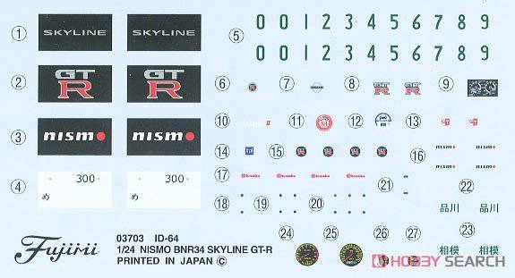 ��ʿ�� �ܳ� ID266 039923 ����Skyline GT-R���Ƴ���װ��BNR32/BNR33/BNR34��