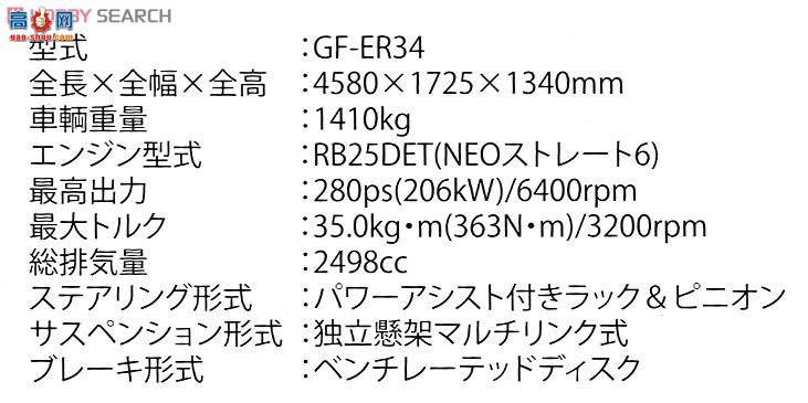 ʿ ܳ OID19 039008 R34 Skyline 25GT Turbo Flow Aero