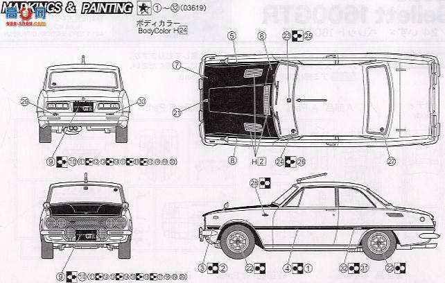 ��ʿ�� �ܳ� OID93 036199 ��ʮ��Bellett 1600GTR 1969��������