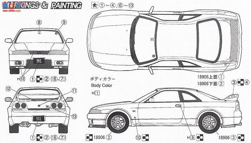 ��ʿ�� �ܳ� IDBE 18906 �ղ�Skyline GT-R(R3)V Spec N-1