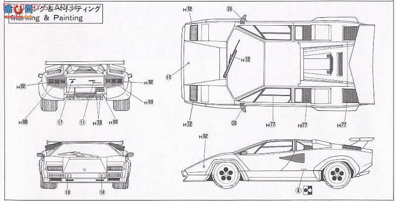 ʿ ܳ OEM14 082141 Countach 5000 Quattrovalvole