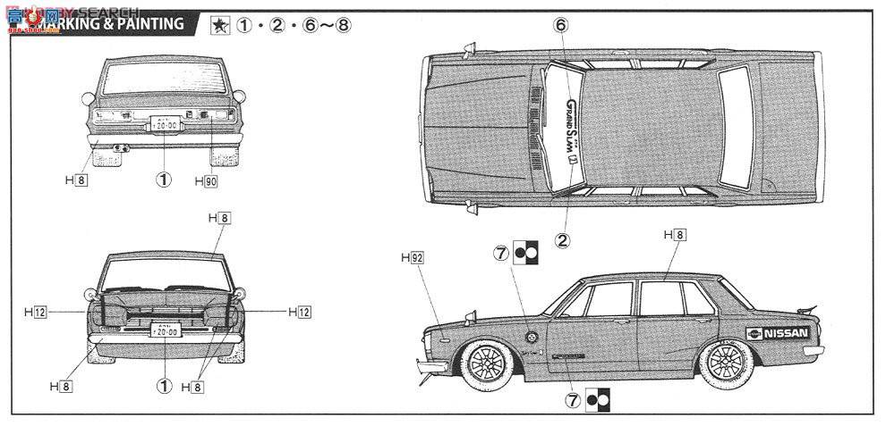 ��ʿ�� �g 8 045979 Skyline 4door GT-R(PGC10)