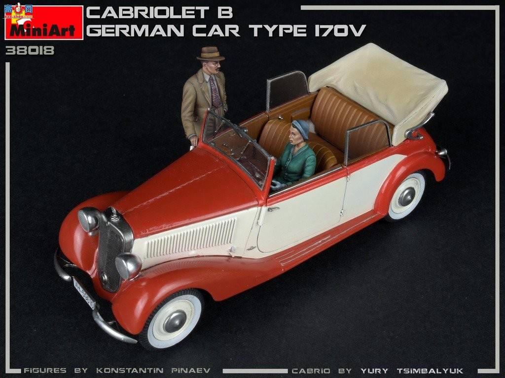 MiniArt γ 38018 ¹γ 170V Cabrio Saloon