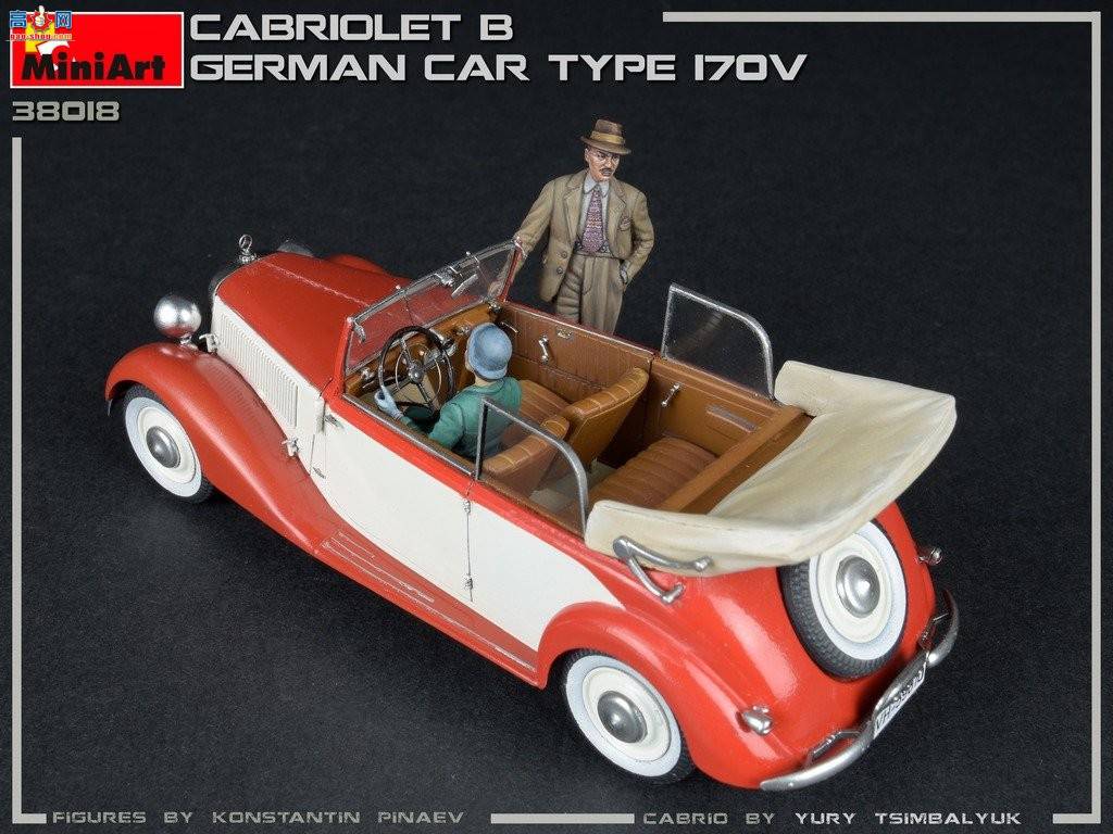 MiniArt γ 38018 ¹γ 170V Cabrio Saloon