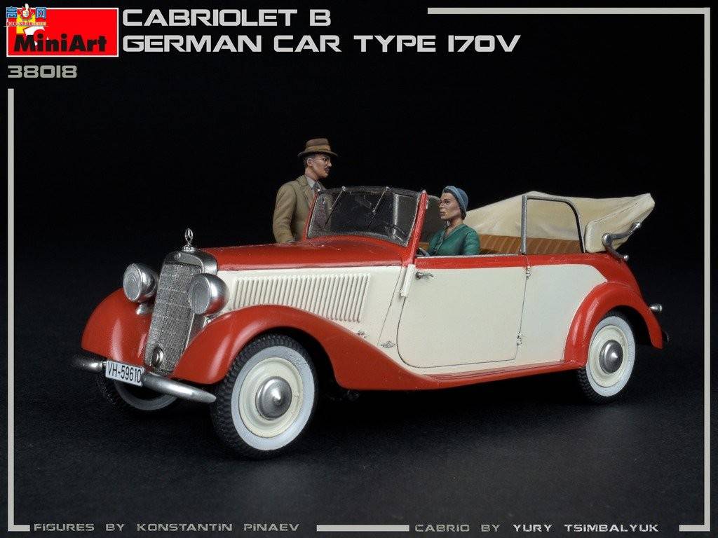 MiniArt γ 38018 ¹γ 170V Cabrio Saloon