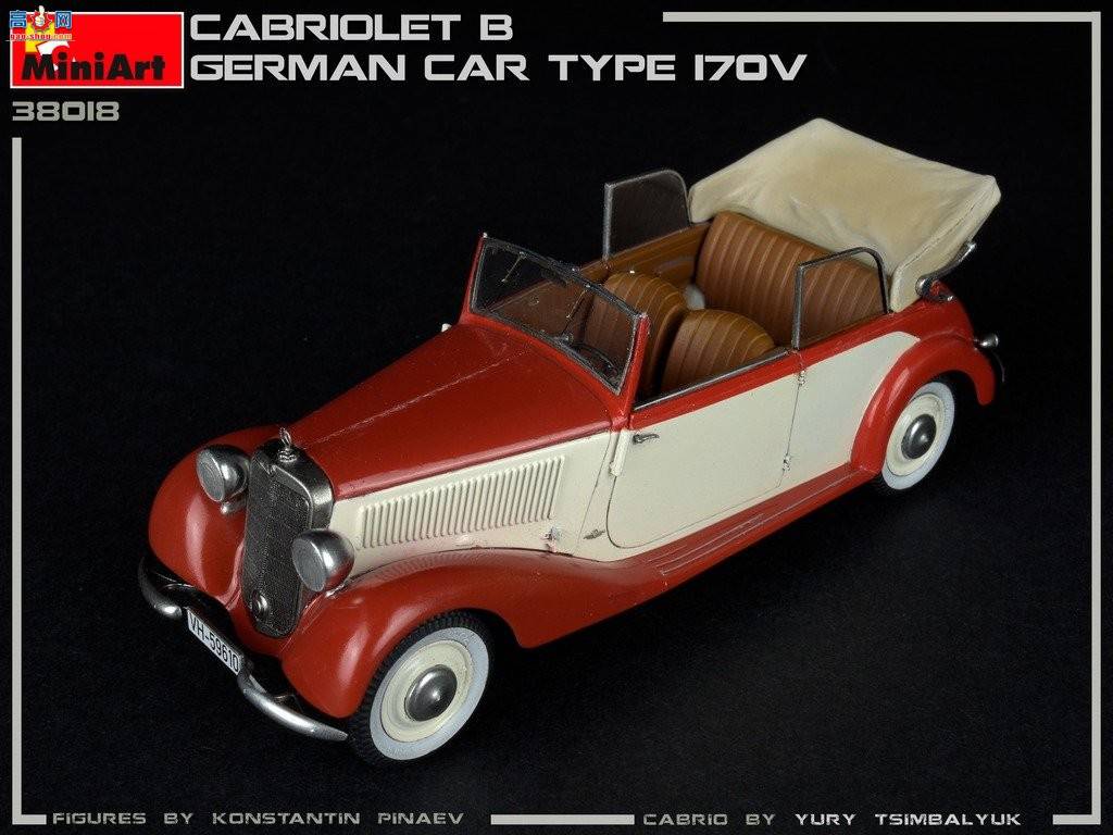 MiniArt γ 38018 ¹γ 170V Cabrio Saloon