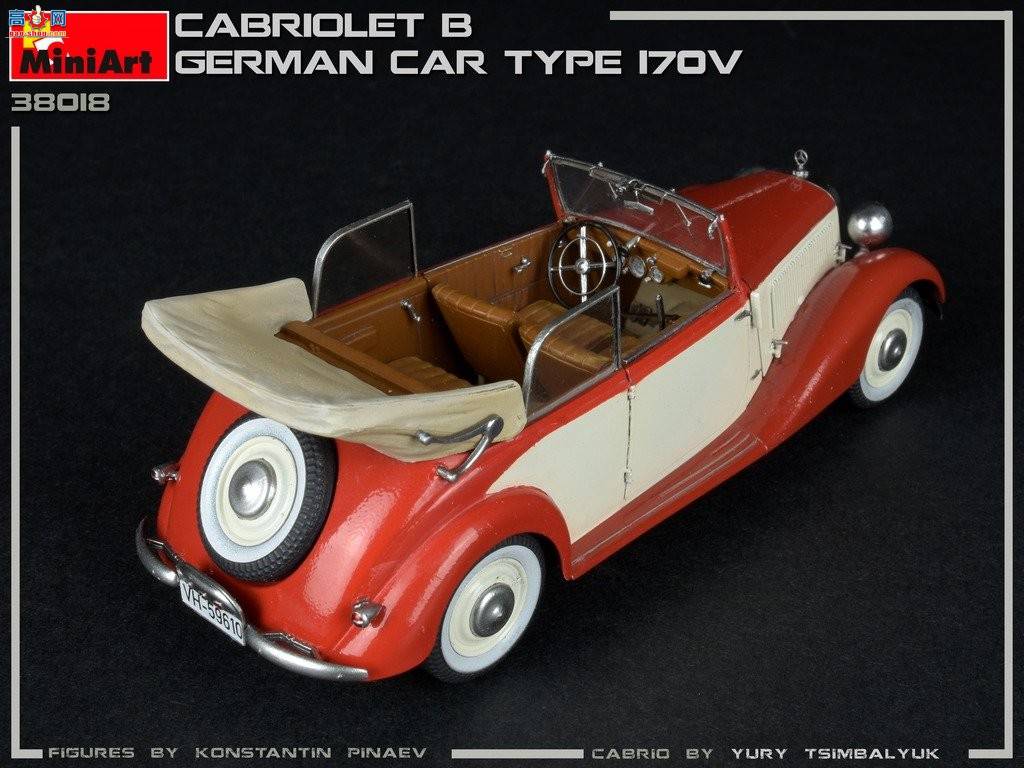 MiniArt γ 38018 ¹γ 170V Cabrio Saloon