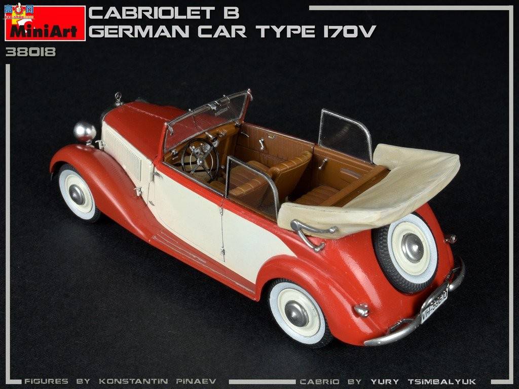 MiniArt γ 38018 ¹γ 170V Cabrio Saloon