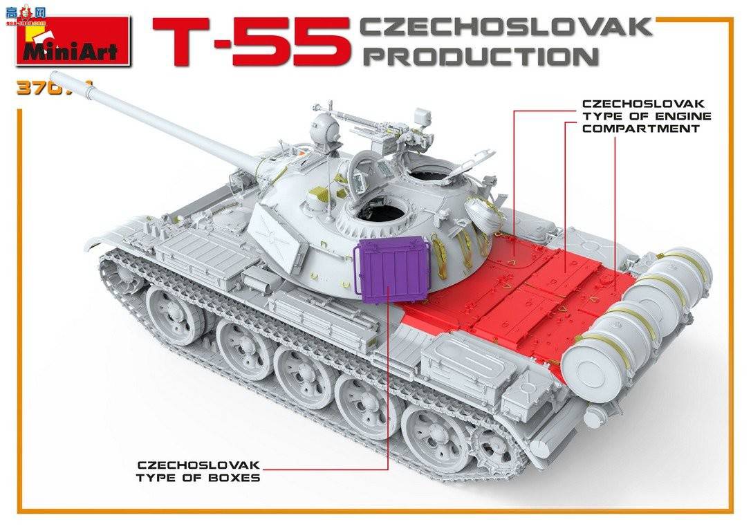MiniArt ̹ 37074 T-55 ݿ˹工