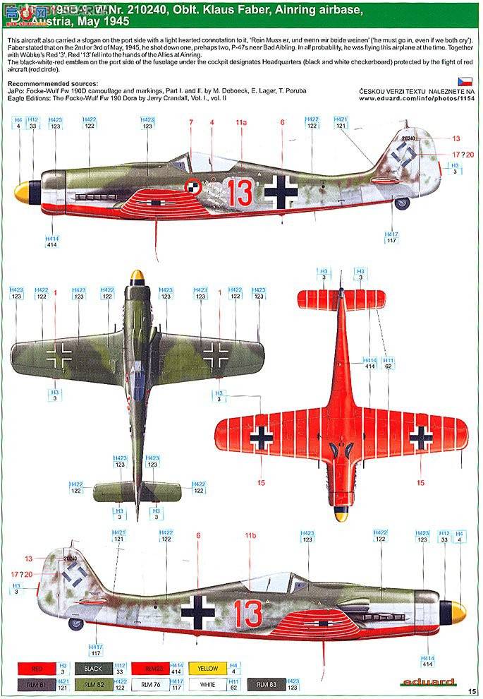 ţħ ս 1154  Fw190D 44սվ