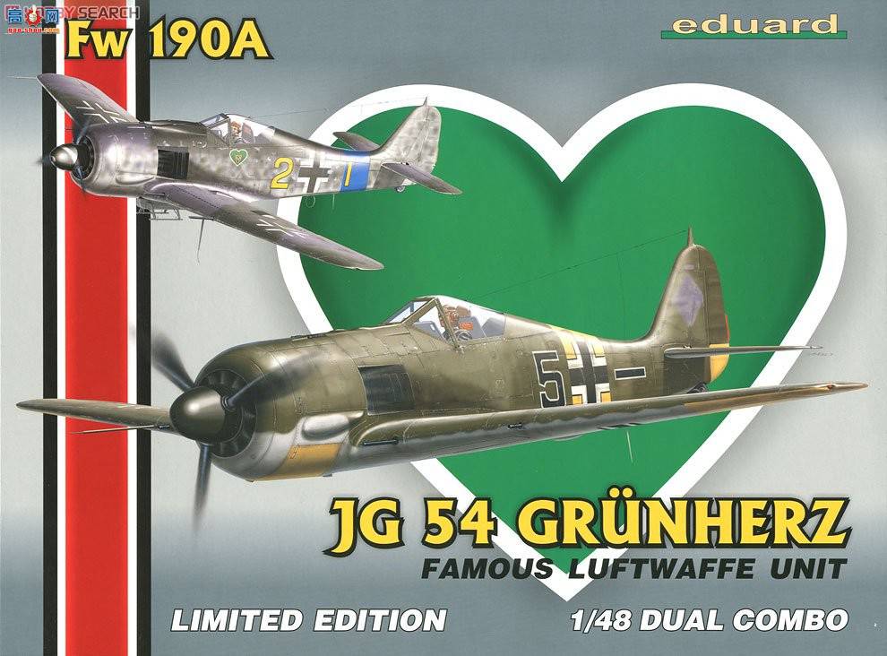 ţħ ս 1155 Focke Wulf Fw 190A JG54 Grunherz ˫