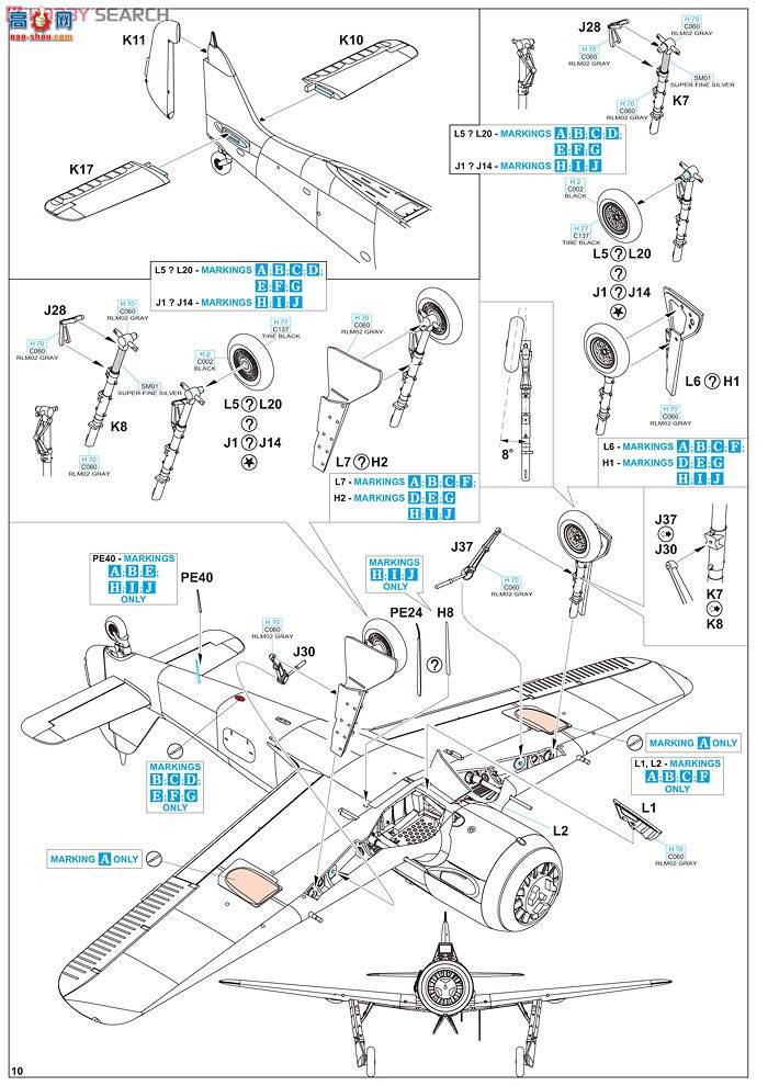 ţħ ս 1155 Focke Wulf Fw 190A JG54 Grunherz ˫