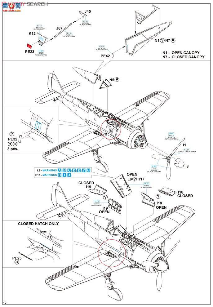 ţħ ս 1155 Focke Wulf Fw 190A JG54 Grunherz ˫