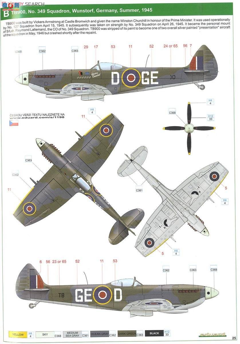 ţħ ս 1198 Spitfire Mk.XVI Dual Combo 