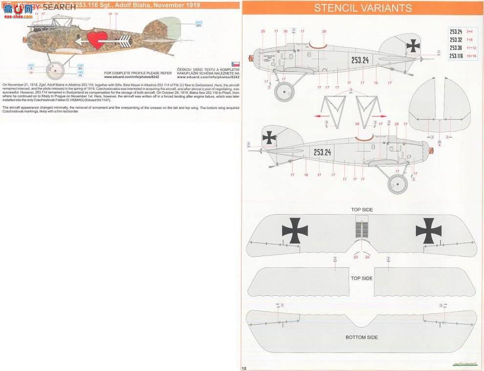 ţħ ս 8242 µɻҵ޹˾ Albatross D.III OEFAG 253