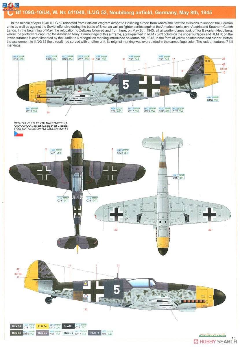 ţħ ս 82161 Bf 109G-10 WNF/ Profipack