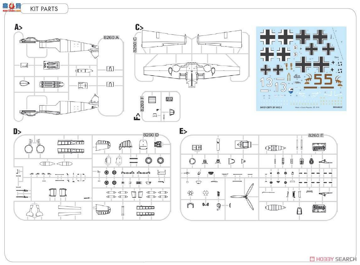 ţħ ս 84157 Bf 109E-3 ĩ