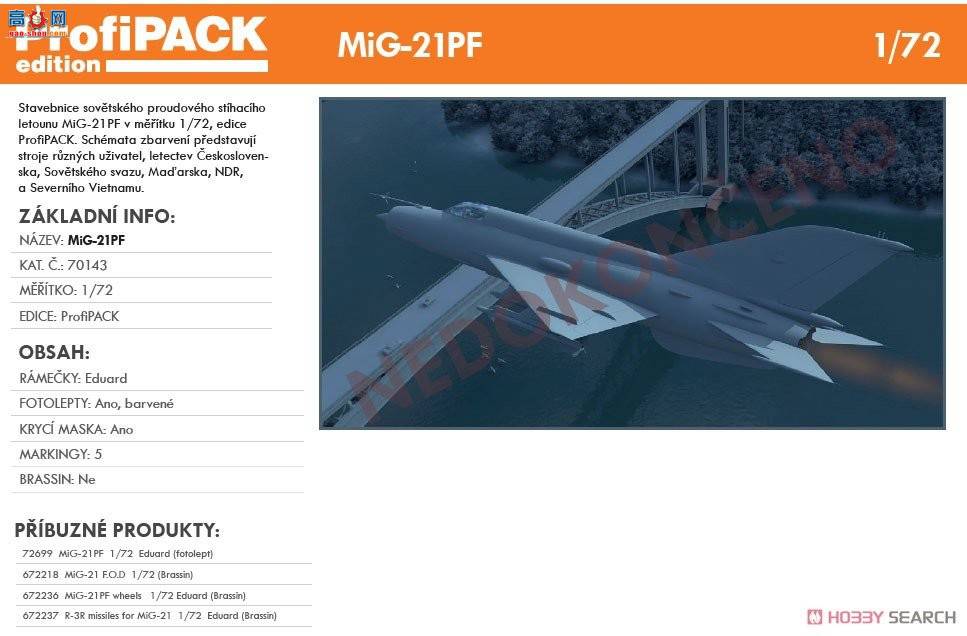 ţħ ս 70143 MiG-21PF ProfiPack