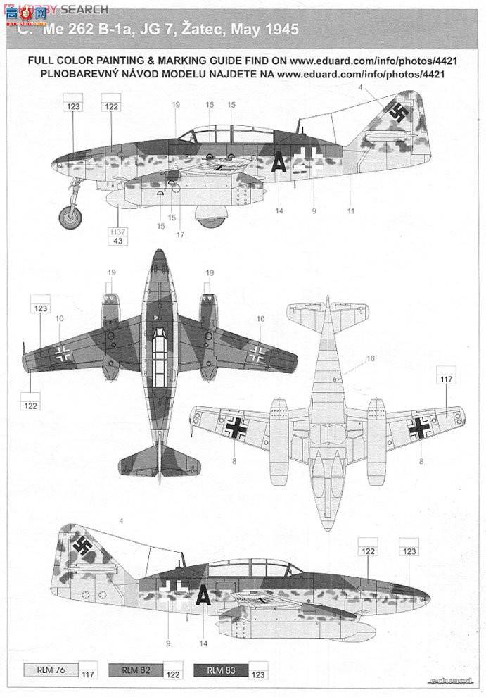 ţħ ս 4421 Me 262B Schwarbe Dual Combo