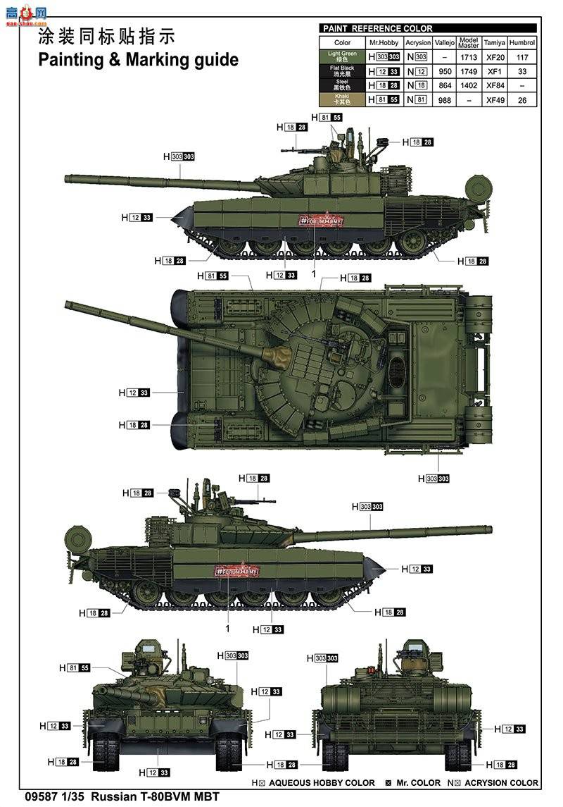 С ̹ 09587 ˹T-80BVMս̹